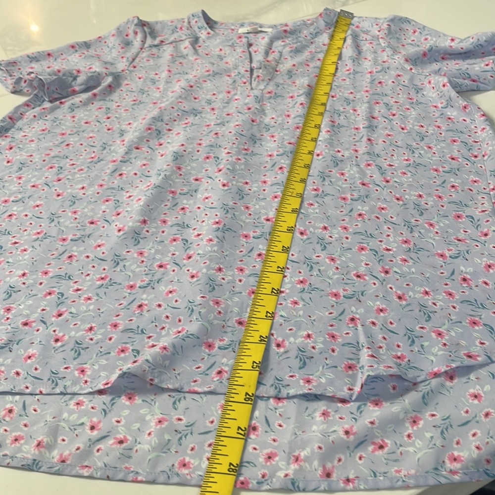 Pleione Notch Neck Floral Blouse Lilac - Picture 5 of 9